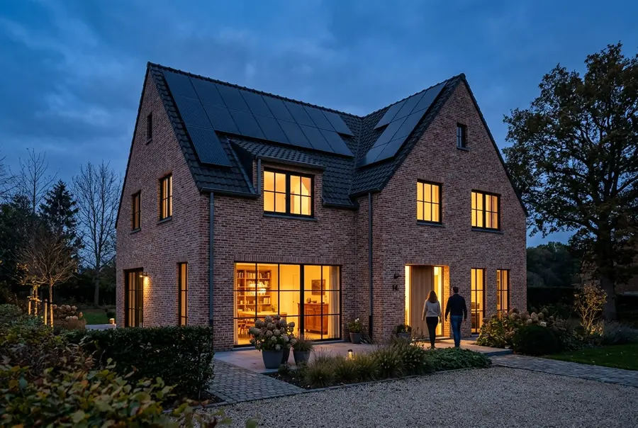 Woning met zonnepanelen