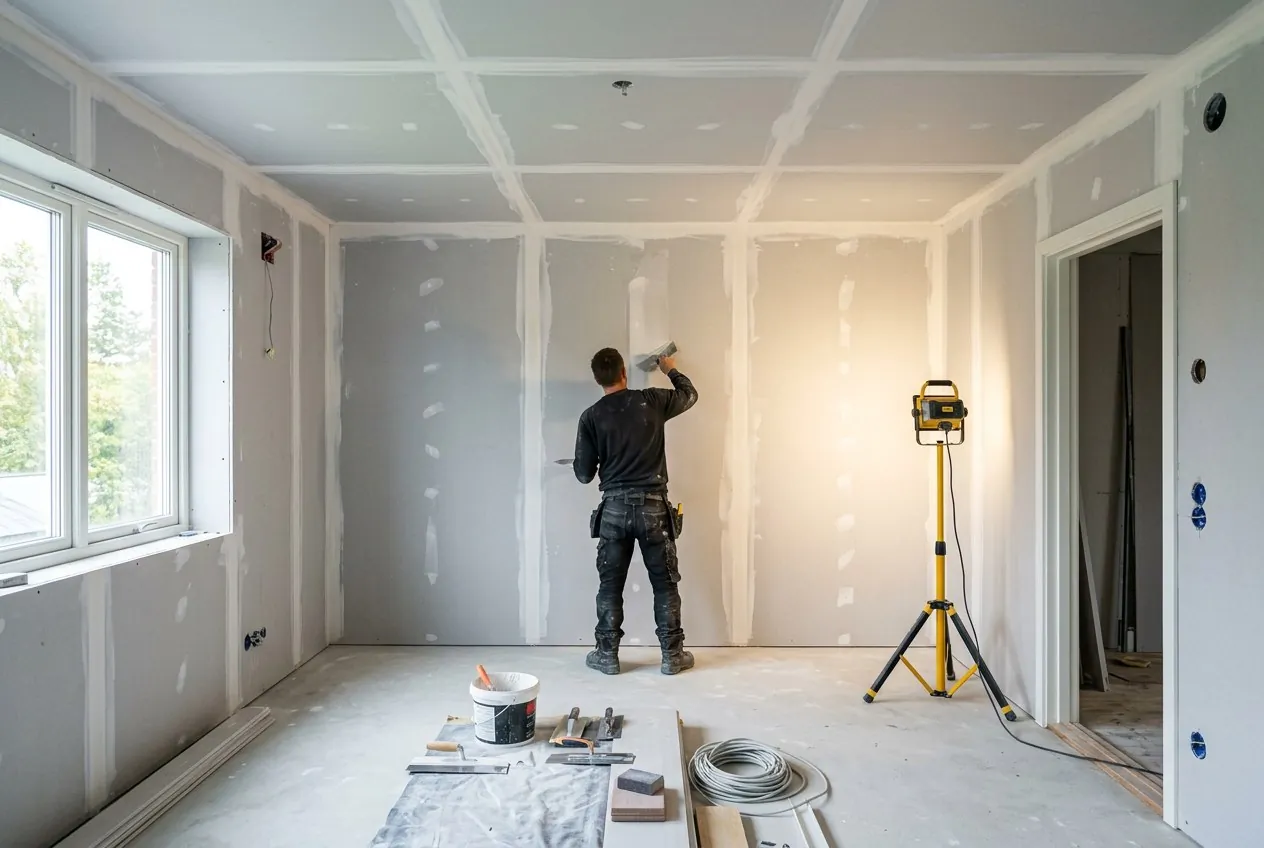 Gyprocwanden en -plafond