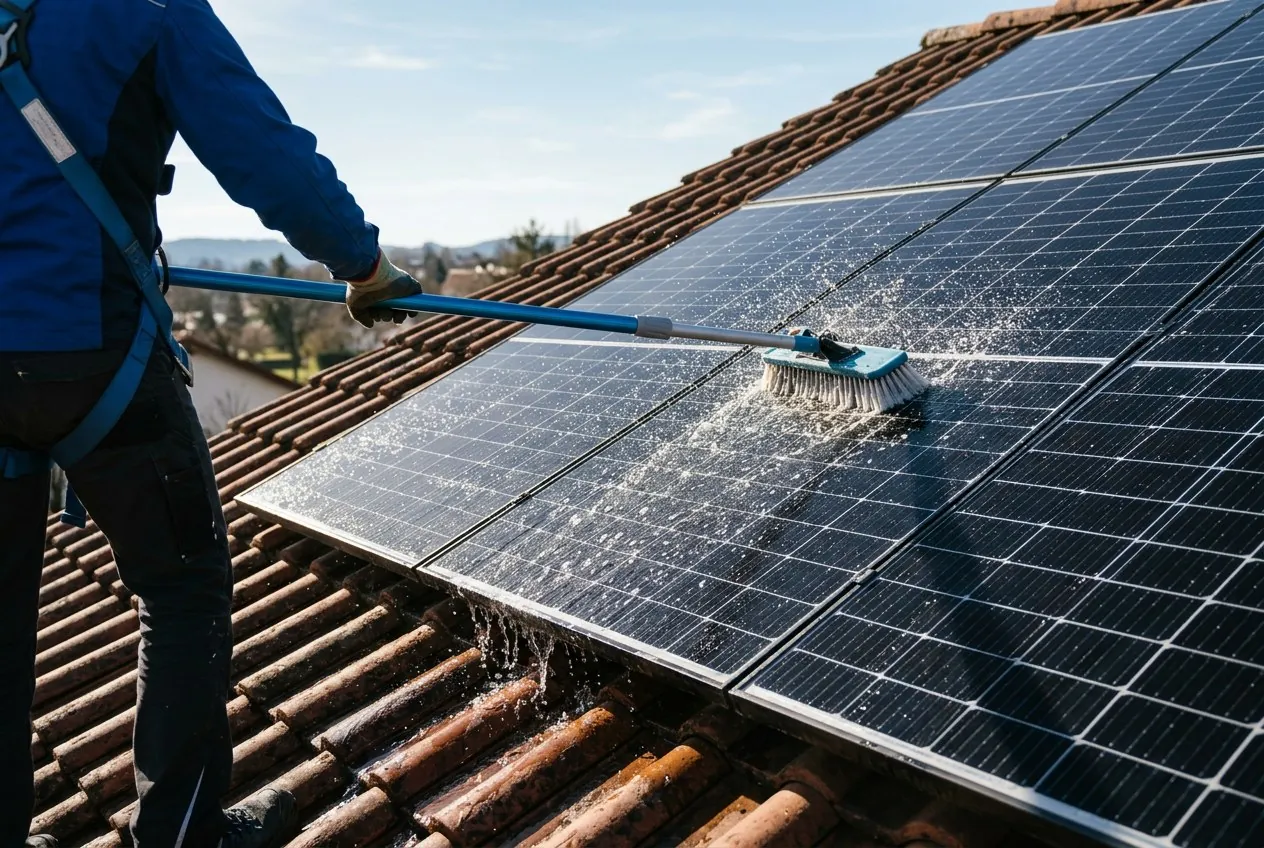 Zonnepanelen reinigen