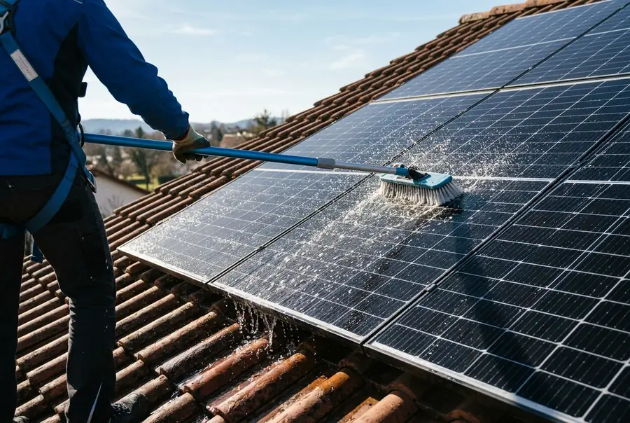 Zonnepanelen reinigen